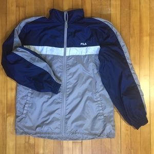 Fila Lined Zip Up Windbreaker Jacket